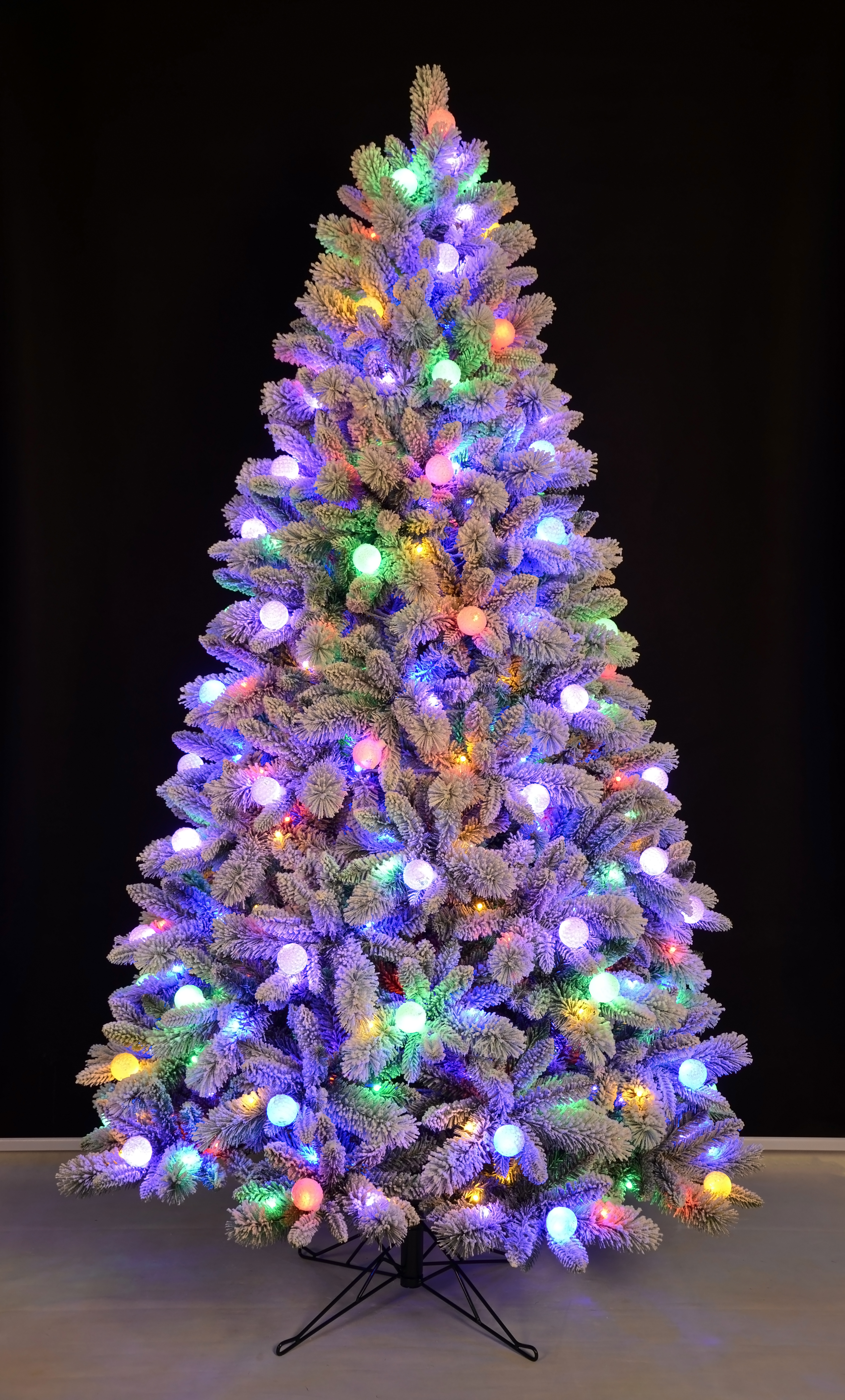 X'mas グリーンカラー+植毛 通常のクリスマスツリー ライト - 12