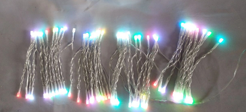 F5 concave RGB LED文字列ライト| 10cm間隔| 15の動的モード（フェード/フラッシュ/ストロボ/チェイス）| USB搭載（5V/2A入力）| 30 LED/5M全長（4.5m照明 + 0.5mリードワイヤー）| IP44スプラッシュプルーフ|