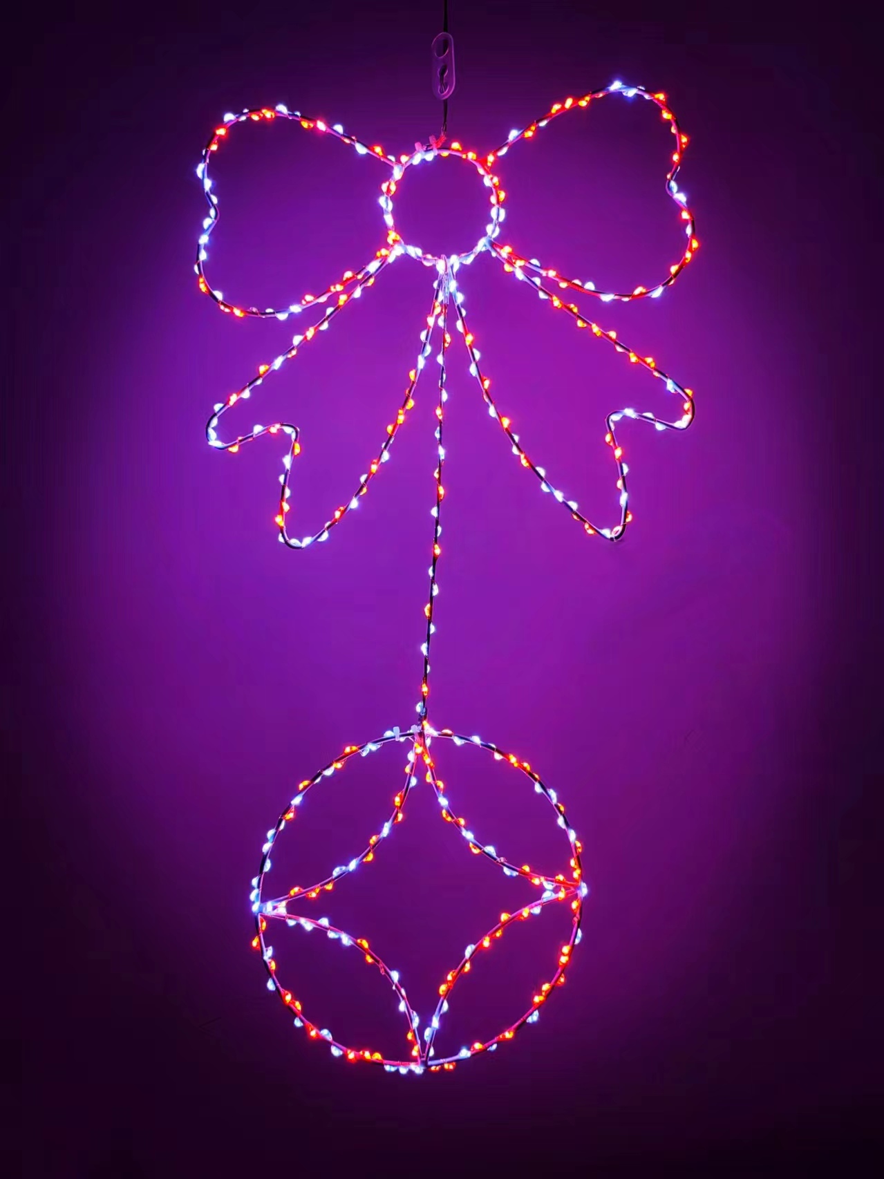 フェアリーライト　メタルモチーフ　リボン＋ボール