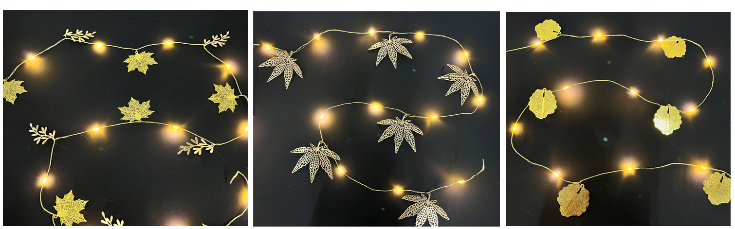 ストリングライト+リーフ 
