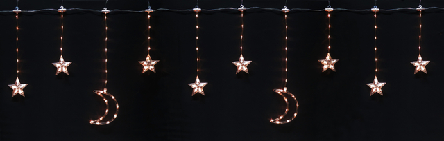 スター&ムーン カーテンライト1