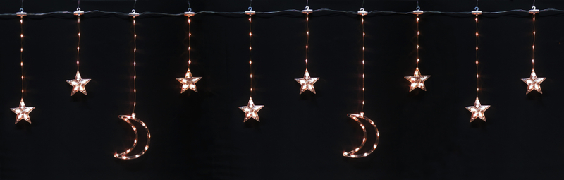 スター&ムーン カーテンライト1