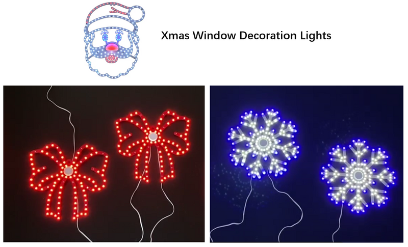 クリスマス窓飾りライト 
