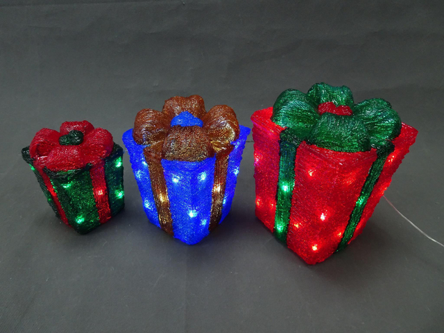 PS 3D ギフトボックス 3 個 クリスタルライト