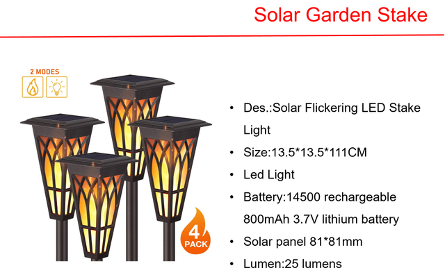 ソーラー LED ちらつき LED ステーク & シェイプ ソーラー フェンス ライト