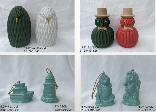 磁器白/赤キャンドルライト- 7