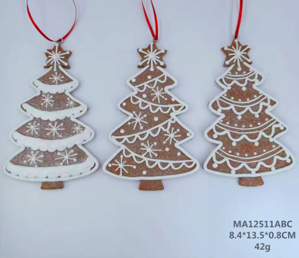 雪の粘土生地のクリスマス ツリー- 35