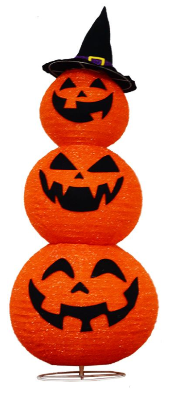 ファブリックラップ パンプキン折りたたみ式ライト 3 個