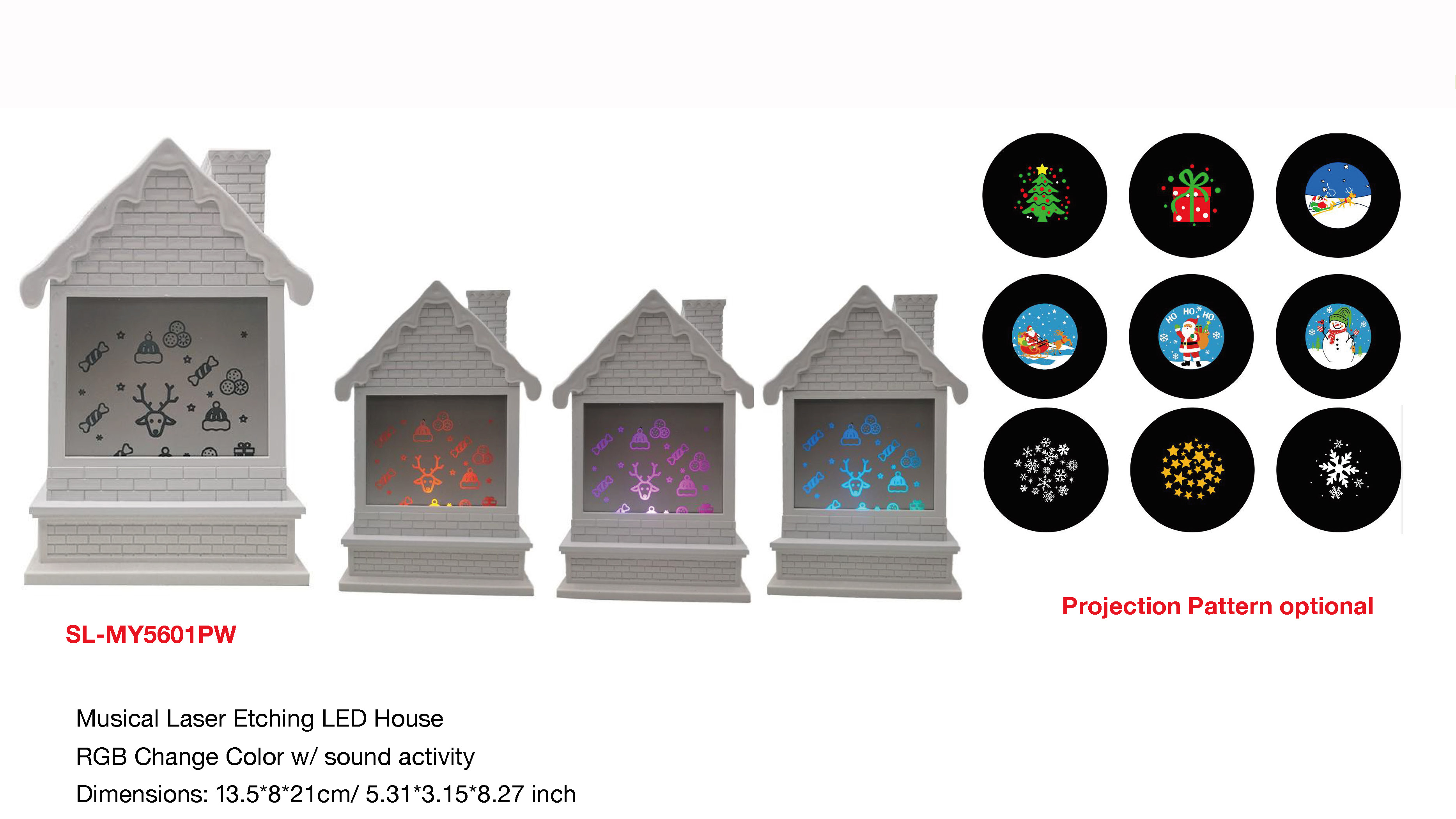 屋内装飾ミュージカル レーザー エッチング LED ハウス - 30