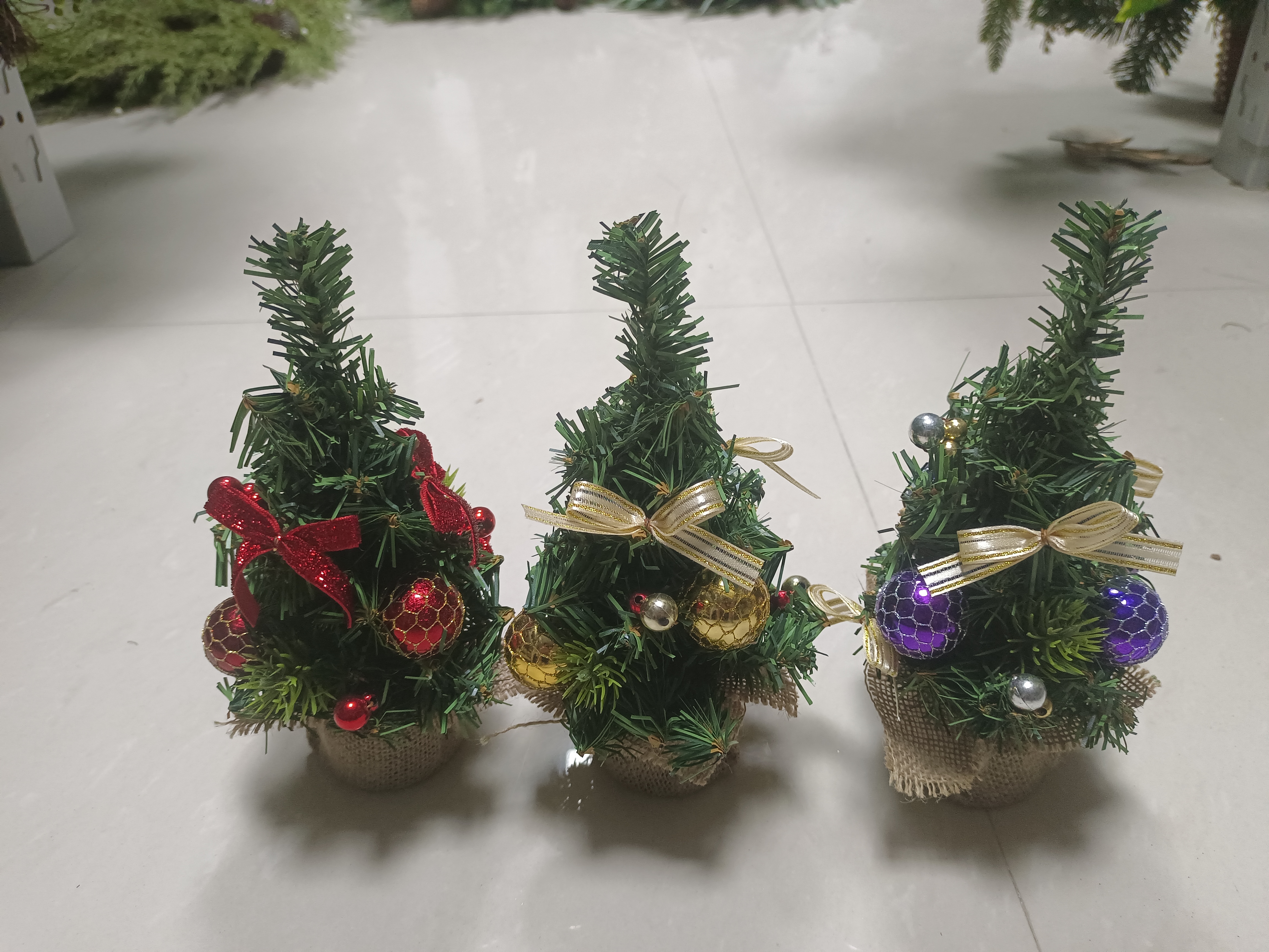 X'mas Green Mini Tree マテリアルレッグ + デフコル。ボールとベルト - 21