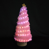 X'mas ピンクカラー ミニツリー 洗面器付き + キラキラトップスター - 49