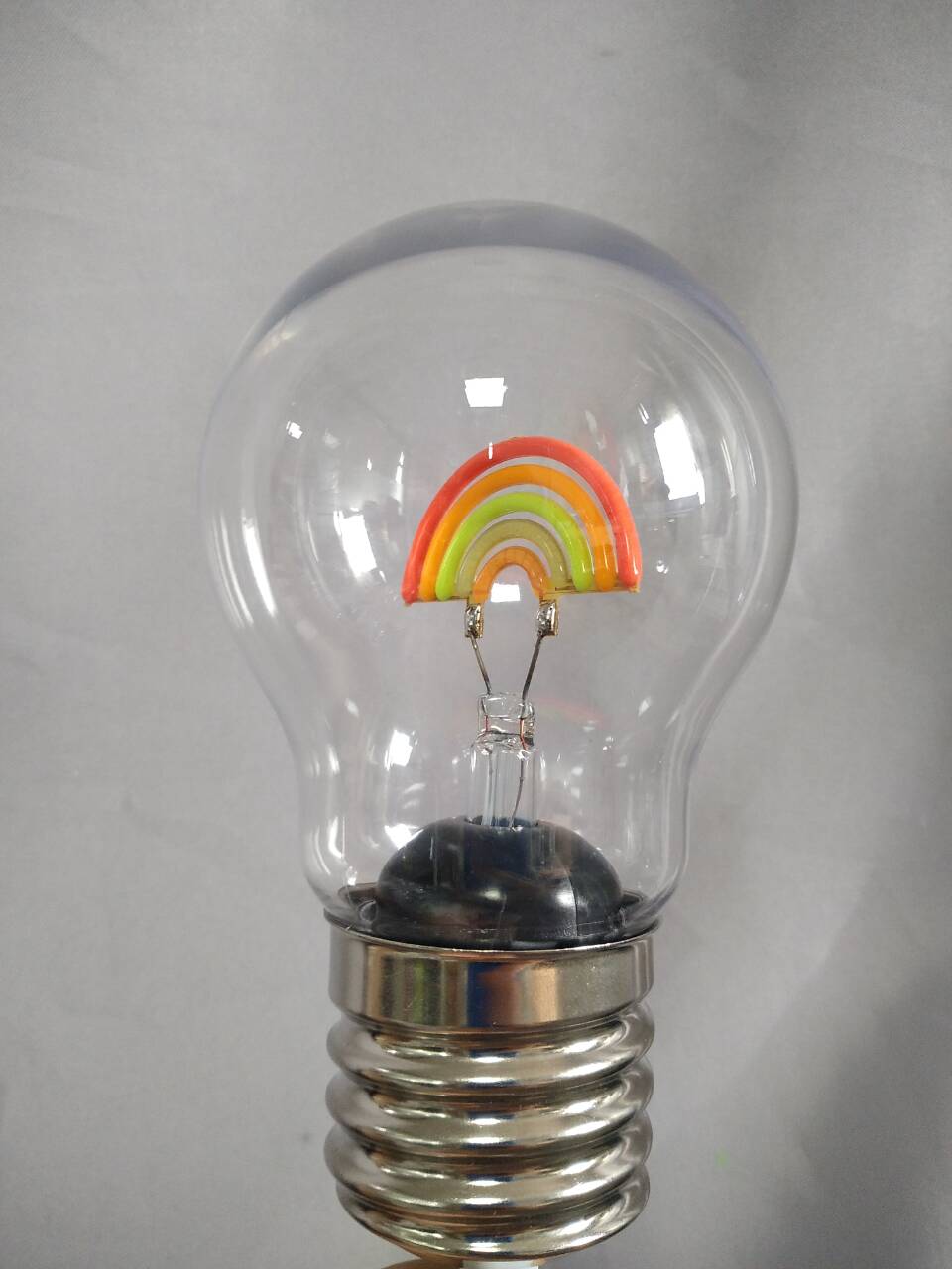 タイプC充電式バッテリー、ポータブル装飾的なLEDランプを備えた虹色のペット電球