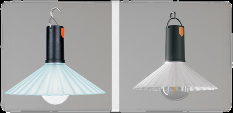 充電式テーブルランプとペンダントランプ